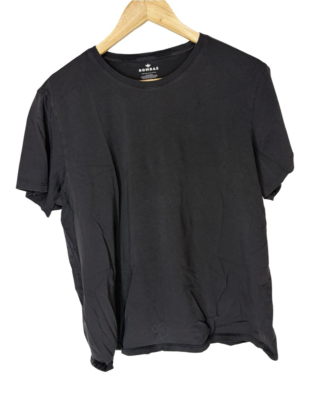 Bombas mens Black Crewneck T-Shirt large 100% Peruvian Pima cotton
